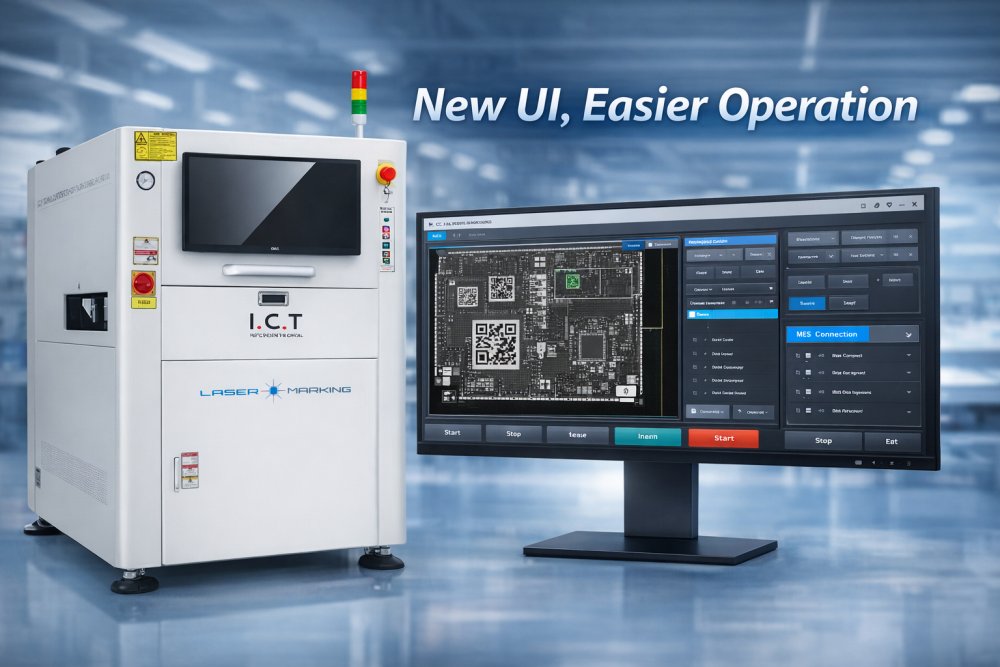 SMT laser marking machine Mașină de marcat cu laser SMT