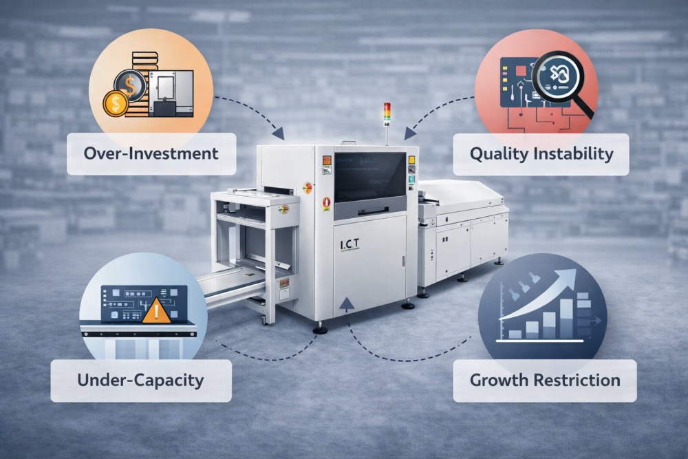 SMT factory or production line Fabrica SMT sau linia de producție