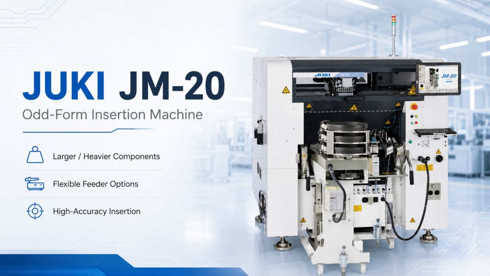 JUKI Odd-form Insertion Machine JUKI Mașină de inserare cu forme ciudate