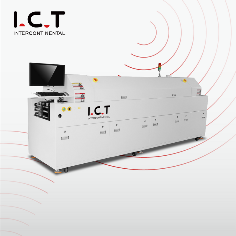 ICT-S6 |Mașină de cuptor cu refluxare fără plumb SMT cu 6 zone rentabilă Preț mic