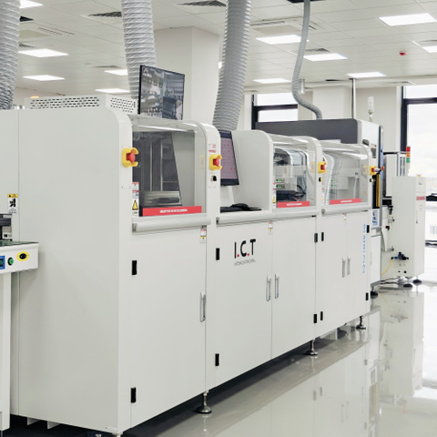 ICT-SS550P1 | Mașină de lipit cu undă selectivă PCB online complet automată cu 2 vase de lipit 
