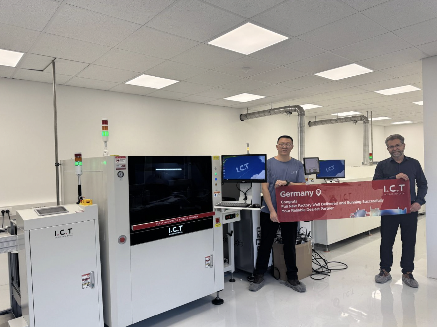Linia completă ICT SMT instalată cu succes.png