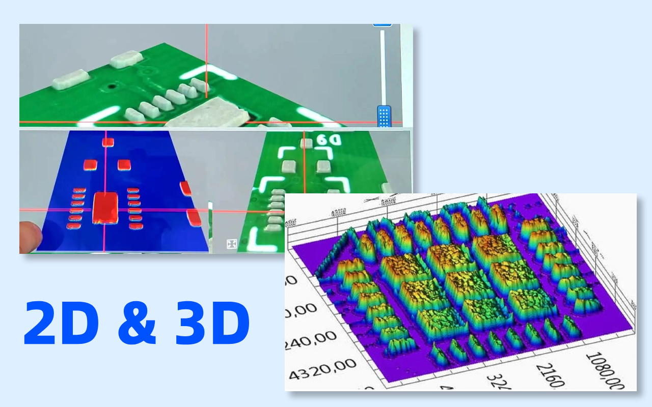 3. Comparație 2D SPI vs 3D SPI-Tehnologie