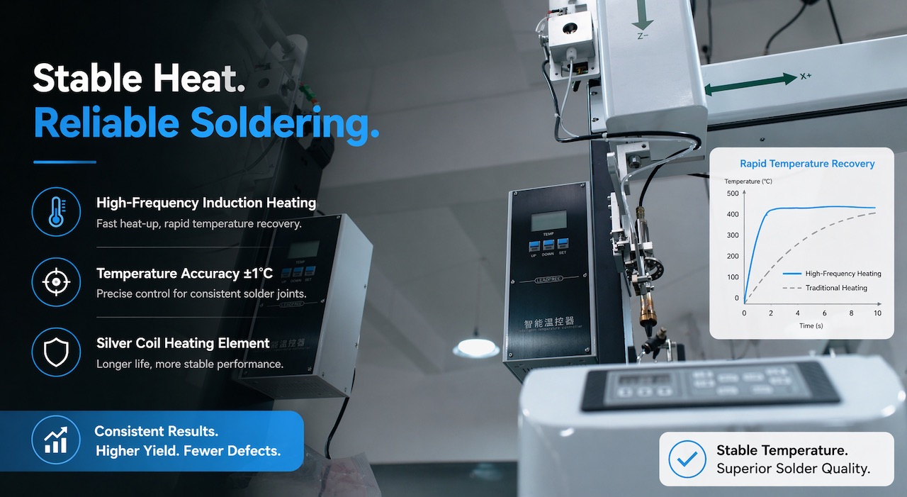 1-2 Stable Heat Reliable Soldering 1-2 Lipire stabilă și sigură de căldură