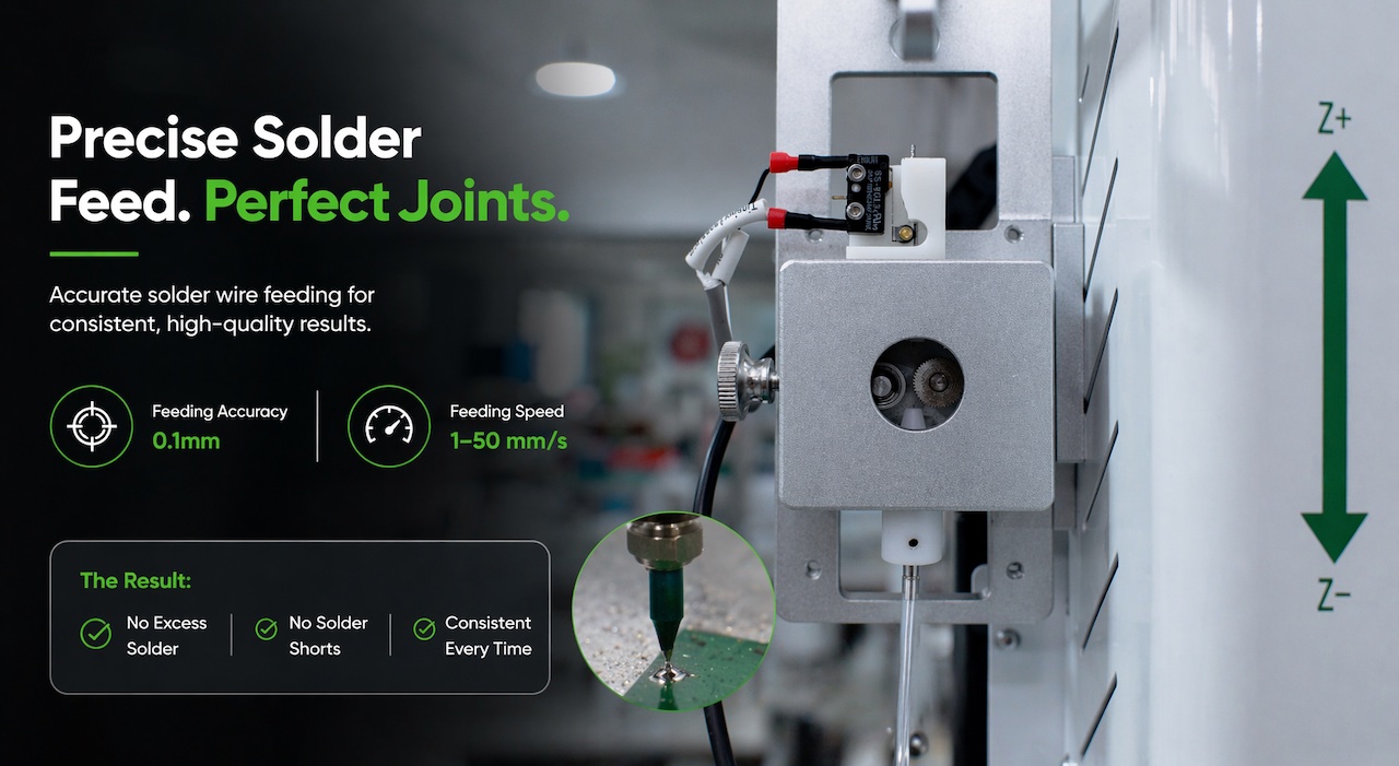 1-3 Precise Solder Feed Perfect Joints 1-3 îmbinări perfecte cu avans precis de lipit