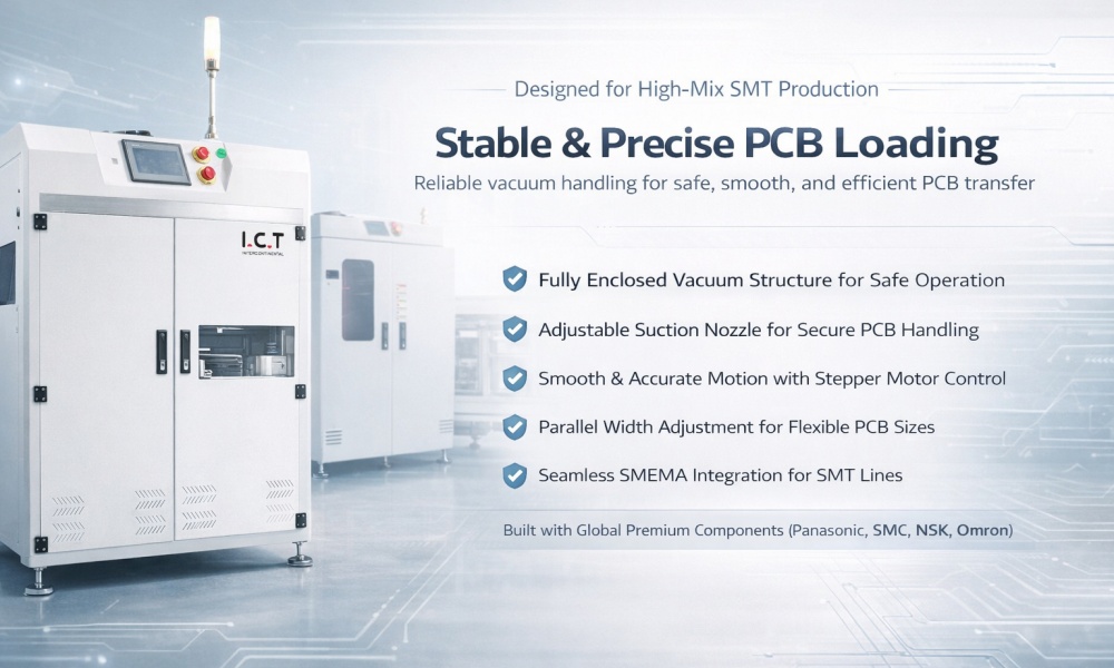 &Icirc;ncărcător cu aspirație &icirc;n vid ICT PCB Magazine