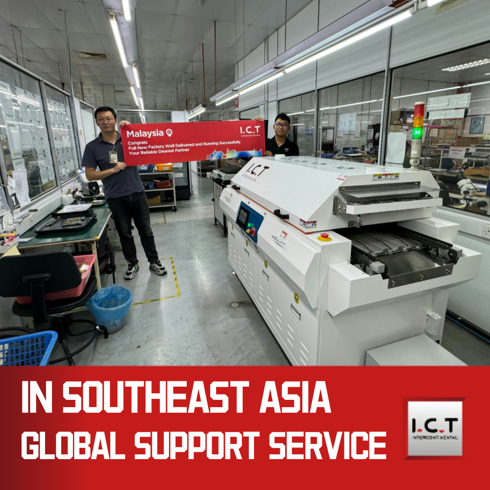 Cuptor de lipit SMT SMD cu două șine cu 8 zone