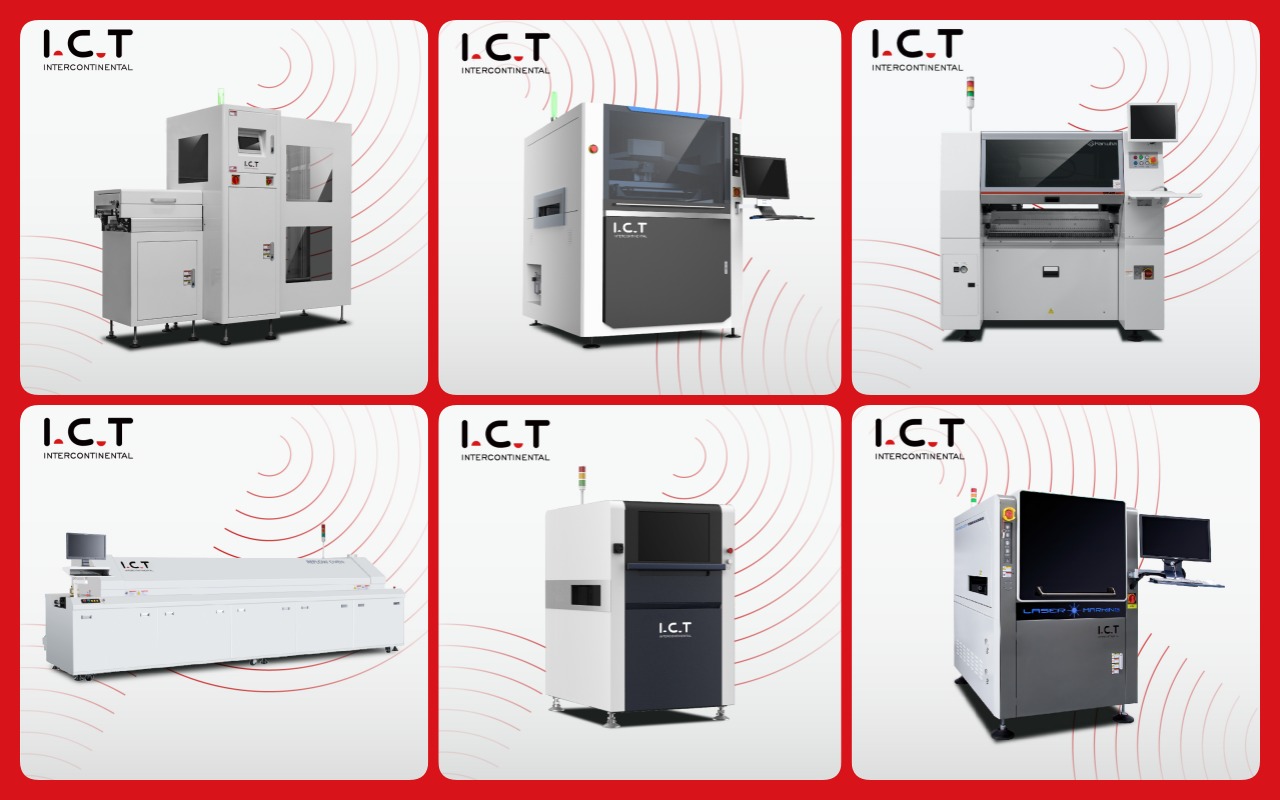 1 SMT Line with SMT Machine 01 1 linie SMT cu mașină SMT 01