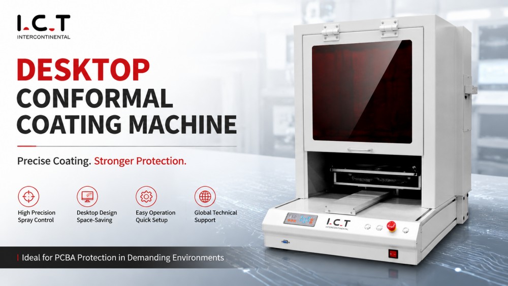 I.C.T Desktop coating machine Mașină de acoperire ICT Desktop