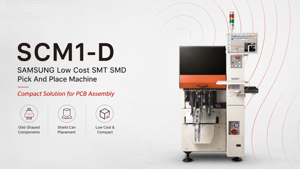 SCM1-D Mașină de alegere și plasare SMT SMD SAMSUNG cu cost redus