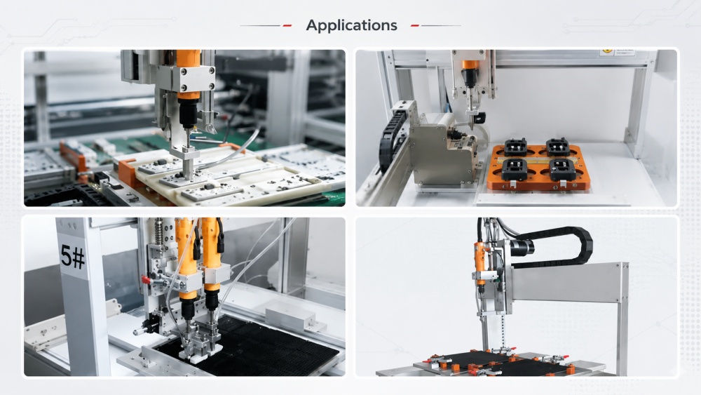 Aplicații robot de &icirc;nșurubare automată