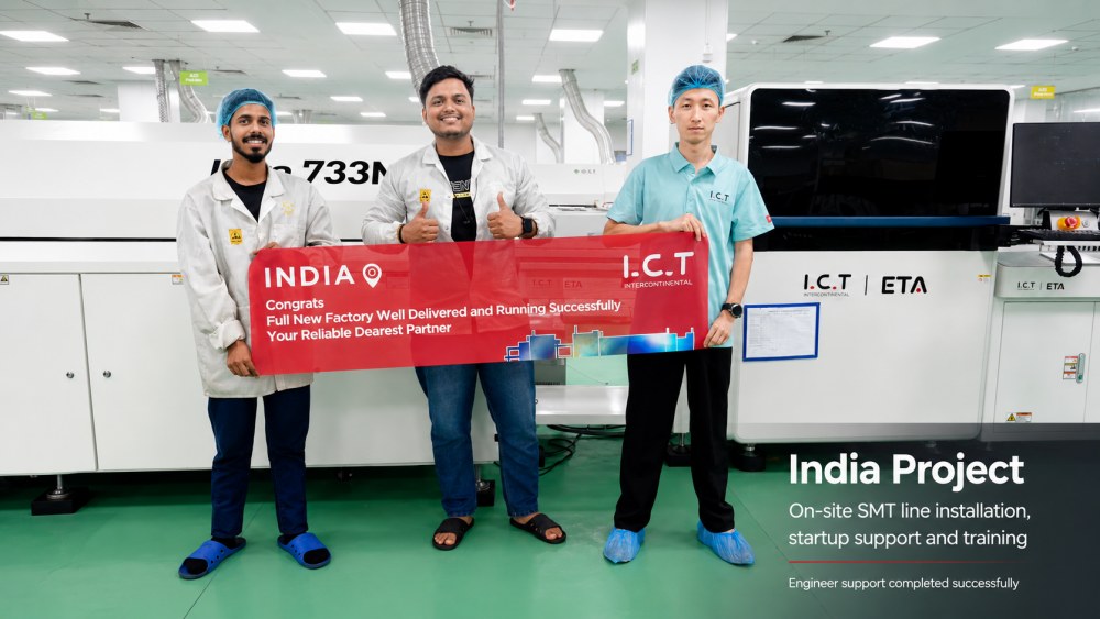 Inginerul TIC finalizează instalarea liniei SMT și suportul de formare &icirc;n India.jpg