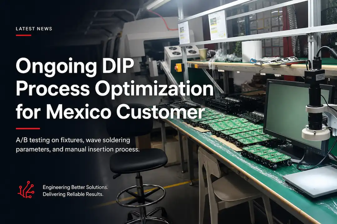 ICT continuă să optimizeze procesul de producție DIP pentru producătorul de electronice din Mexic.webp
