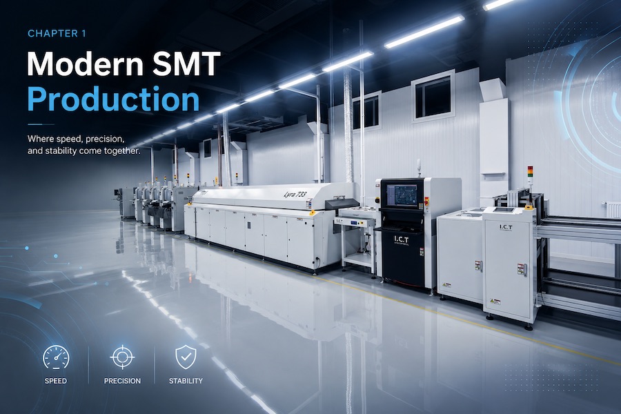 2-01 1. De ce sunt importante mașinile SMT Pick and Place &icirc;n ansamblul PCB modern