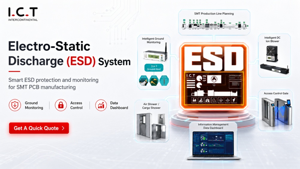 Electro-Static Discharge (ESD) System in SMT PCB Manufacturing Sistem de descărcare electrostatică (ESD) în fabricarea de PCB SMT