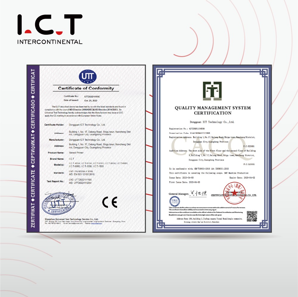 Certificare SMT pentru mașini